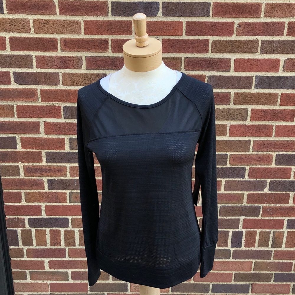 NWT Skechers Sport Black Mesh Top Size Medium